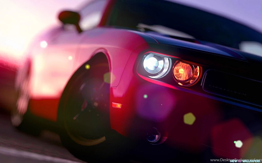 Pink Dodge Challenger Car HD Photo Free   New HD Wallpapers