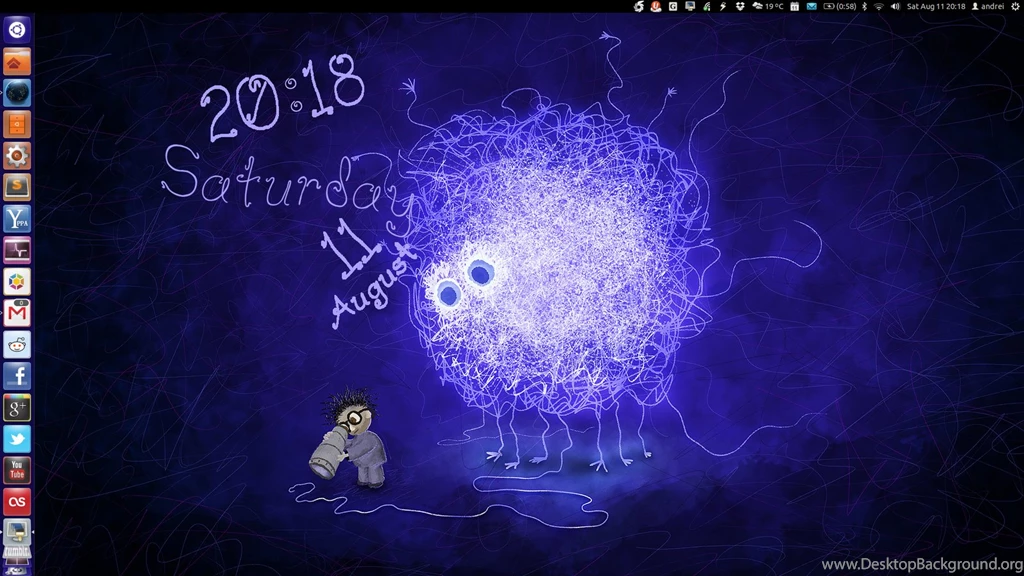 Use Wallpapers Clocks, Live Earth Wallpapers In Ubuntu With ...