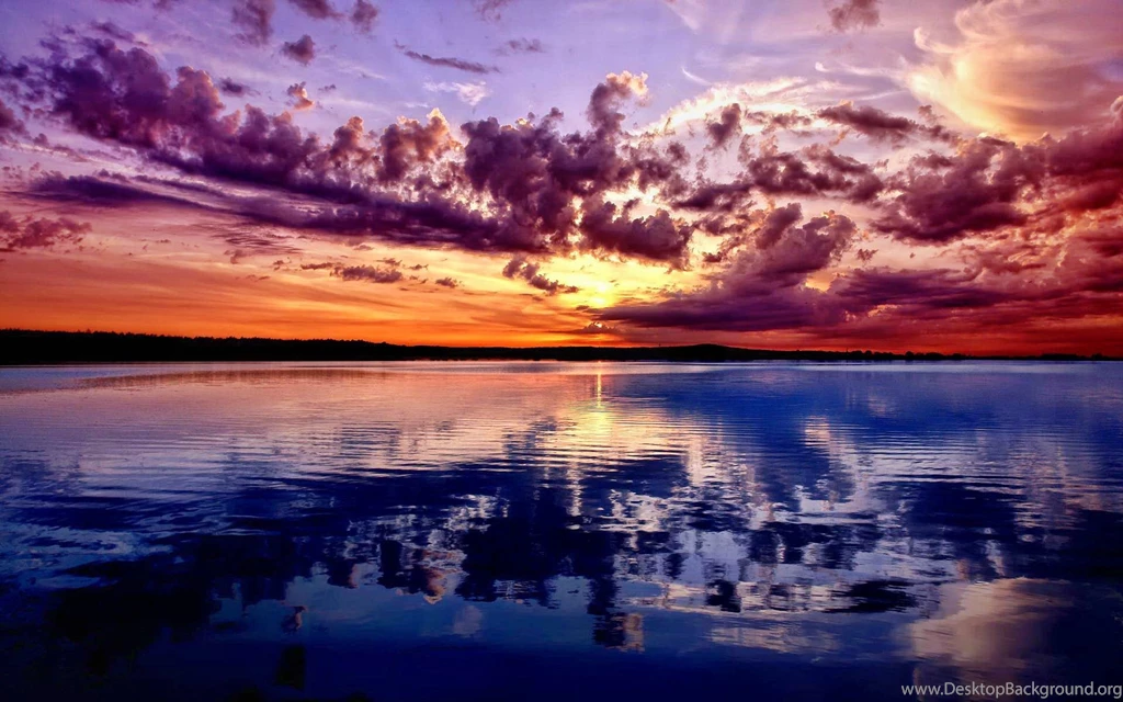 Stunning Sunset Above The Ocean Wallpapers