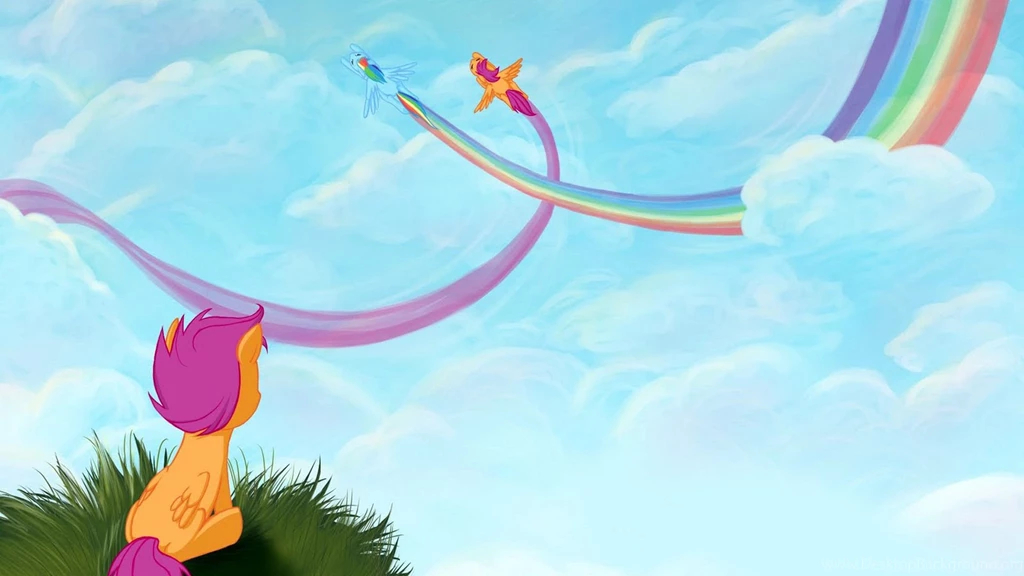 Scootaloo And Rainbow Dash, My Little Pony Friendship Is Magic ...