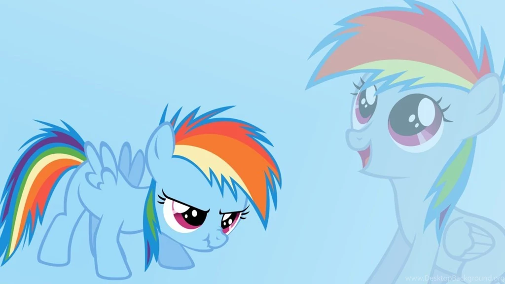 My Little Pony Rainbow Dash Filly Wallpaper.