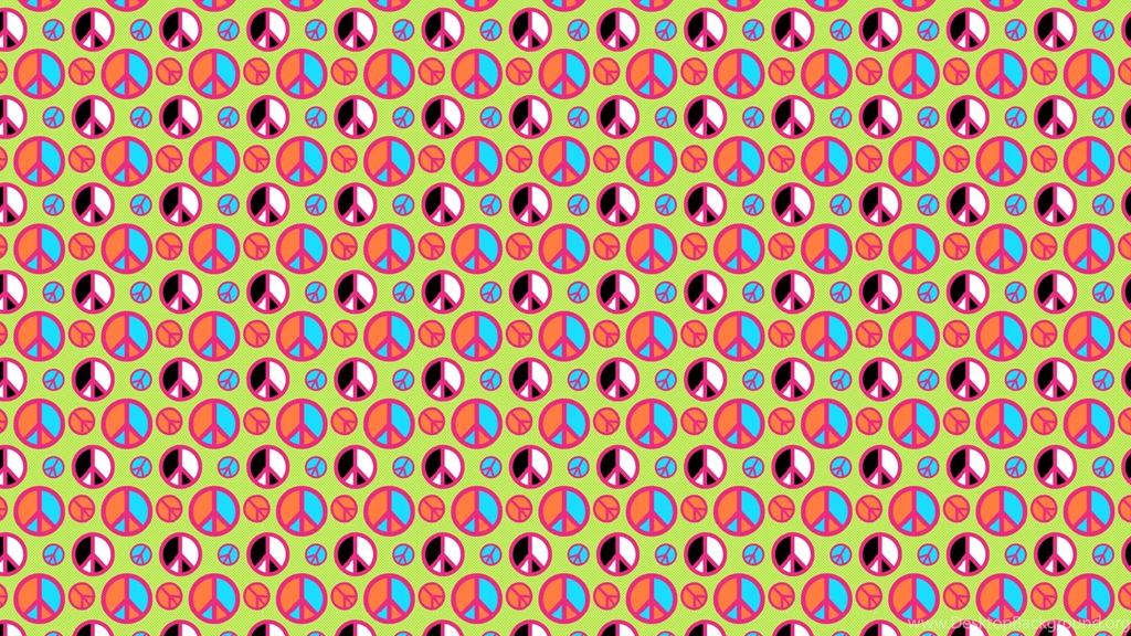 Lime Peace Signs Desktop Wallpapers