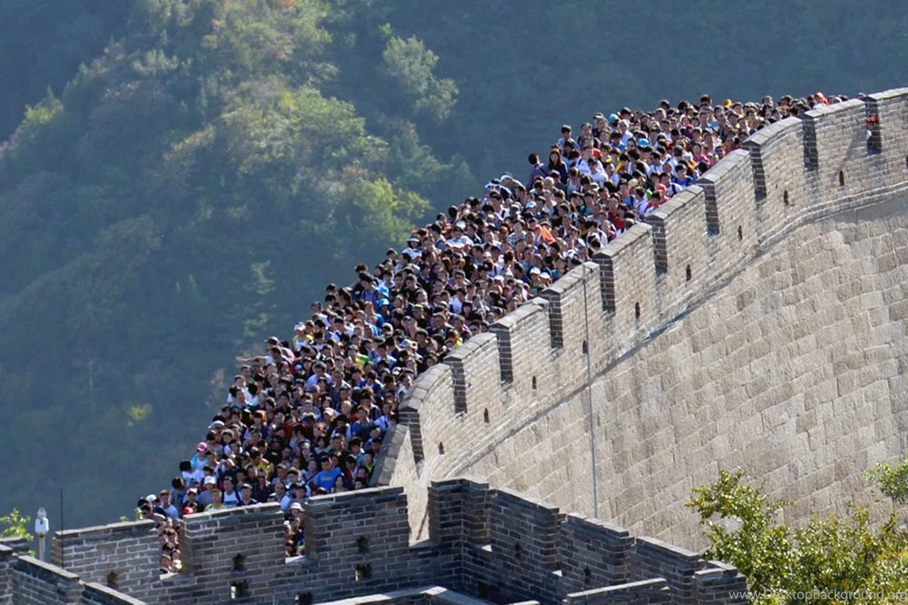 Great Wall Of China Visitors Flow Hd Wallpapers   Wallpaperss HD