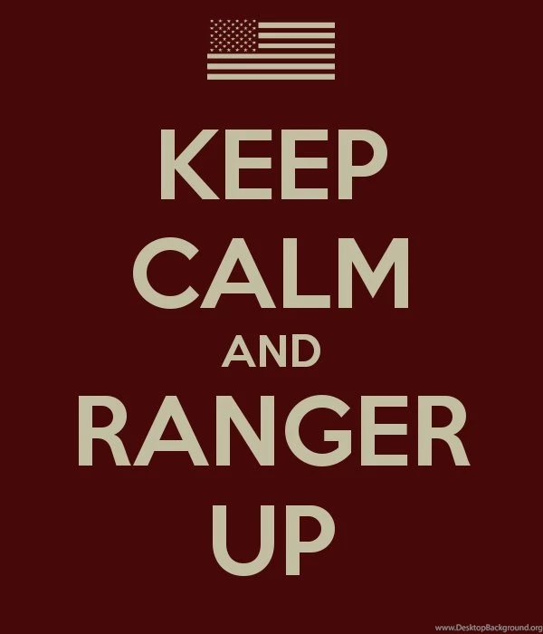KEEP CALM AND RANGER UP Poster