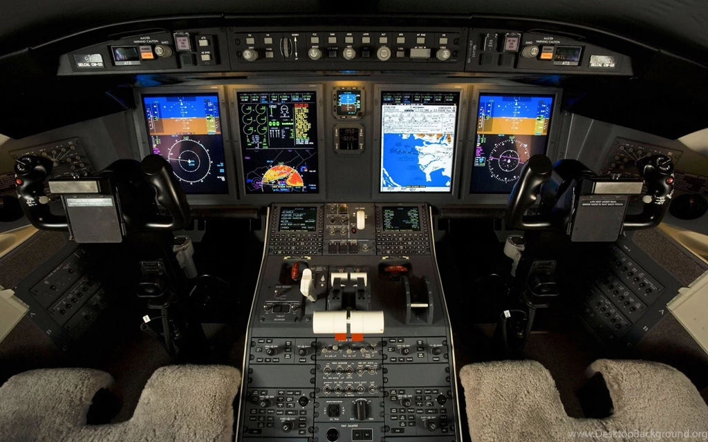 Aircraft Cockpit Canadair Wallpapers