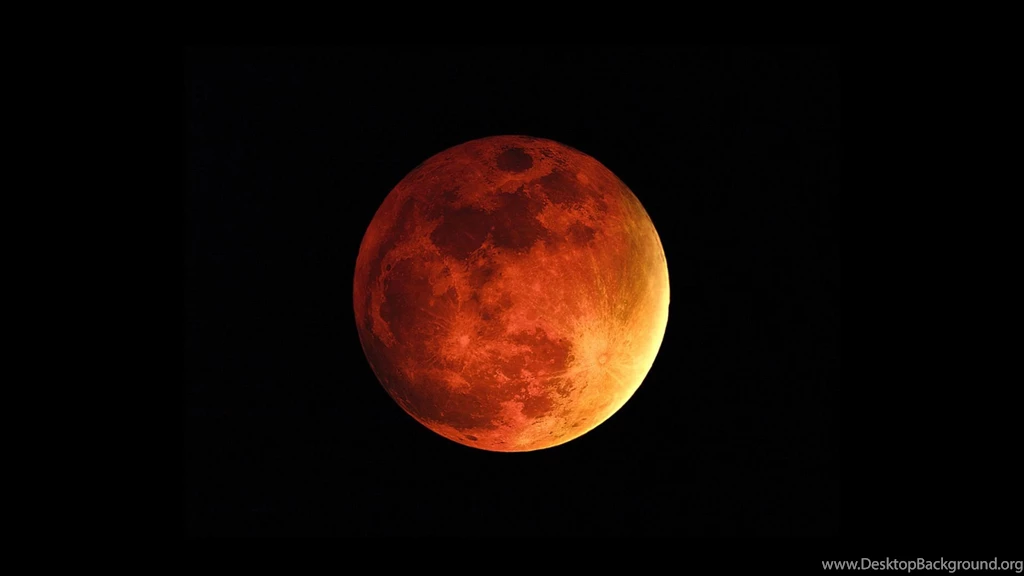 Red Moon On Black Backgrounds