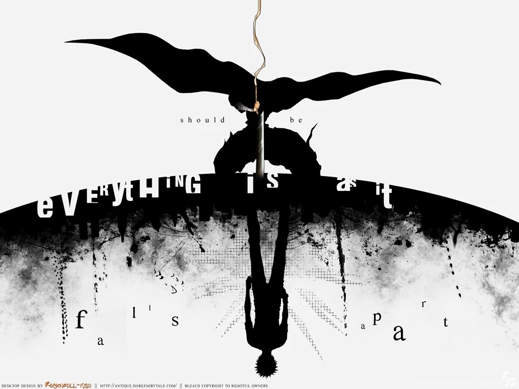 Bleach, Kurosaki Ichigo, Silhouettes, Bankai :: Wallpapers