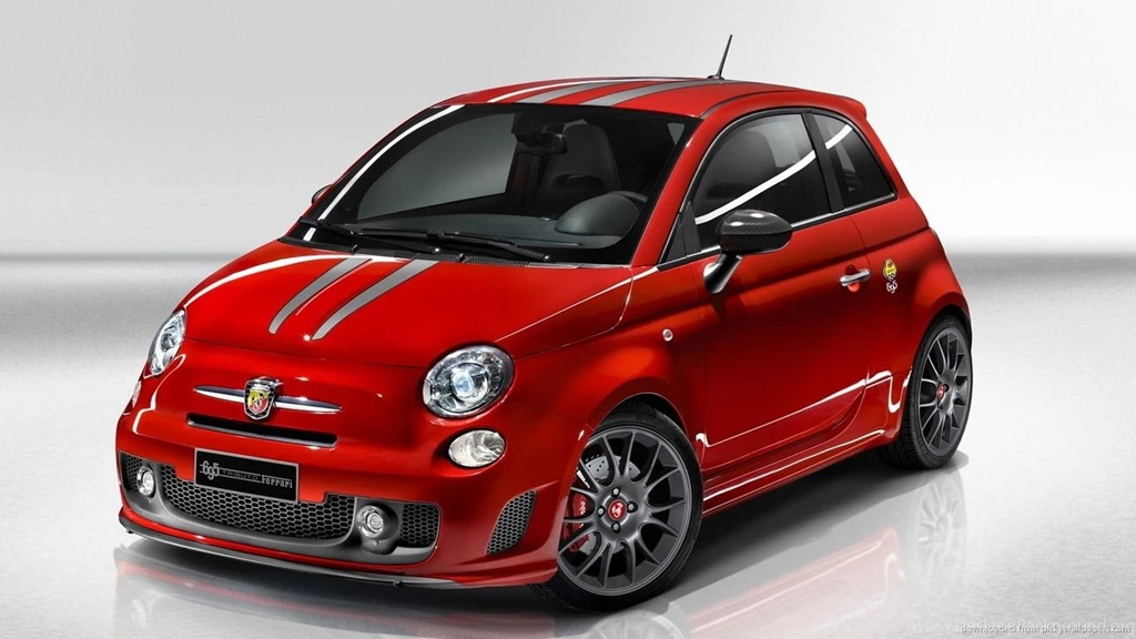 Download 1366x768 Abarth 500 Red Wallpapers