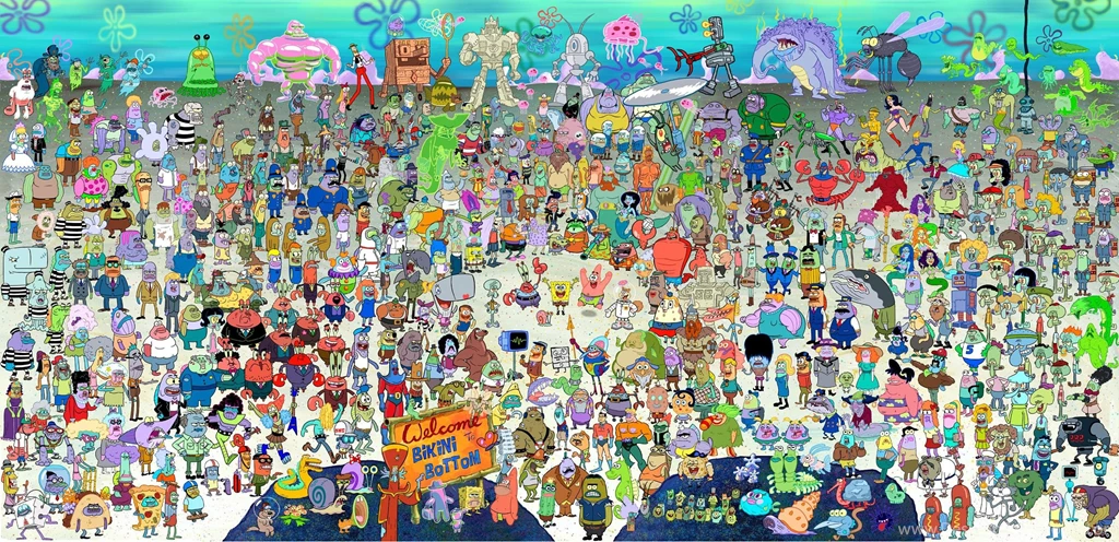 A Higher Resolution Of The Every Spongebob Character Wallpapers ...