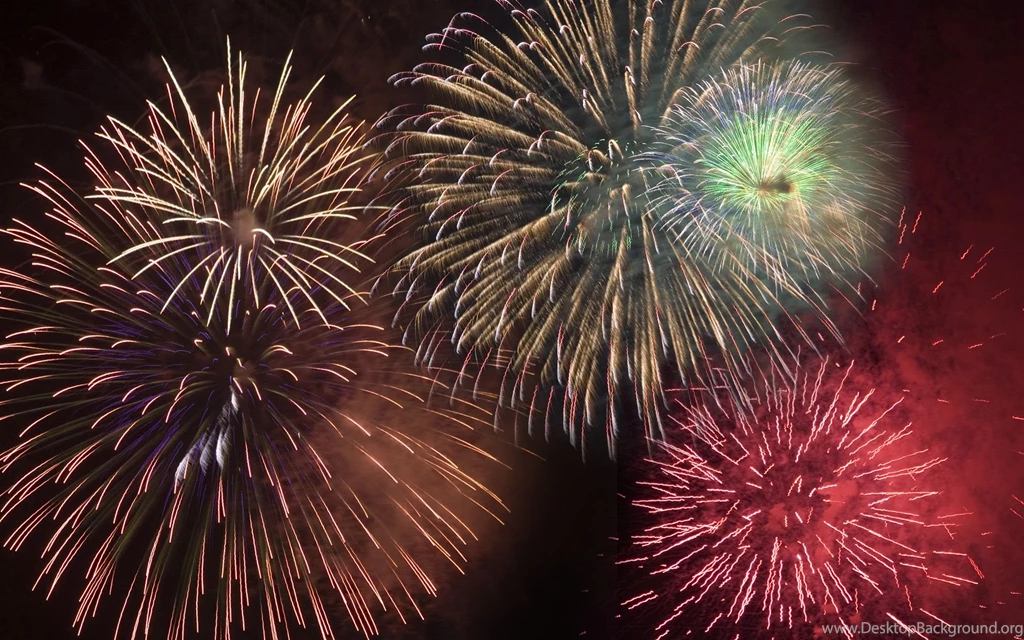 Free Happy New Year Fireworks Computer Desktop Wallpapers