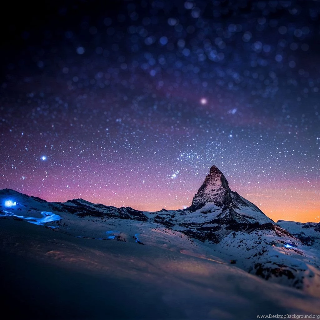 Stars And Snow Night In The Alps Amazon Kindle Fire Wallpapers ...
