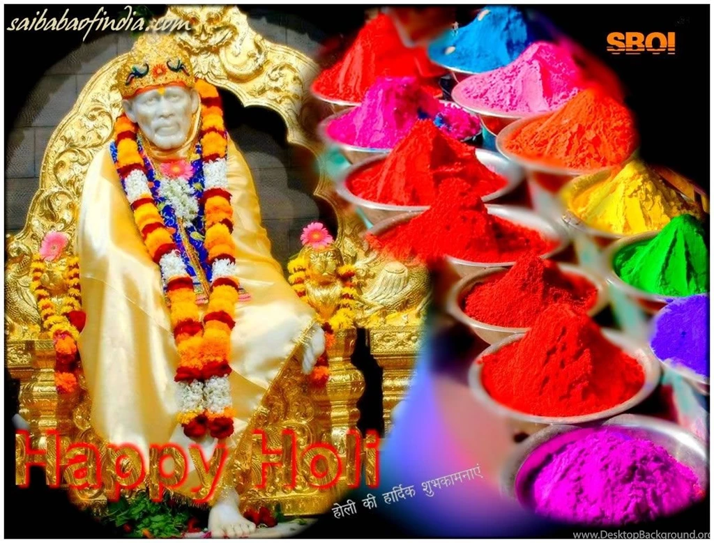 SAI BABA Holi Greeting Cards   SHIRDI SAI BABA   Sathya Sai Baba ...