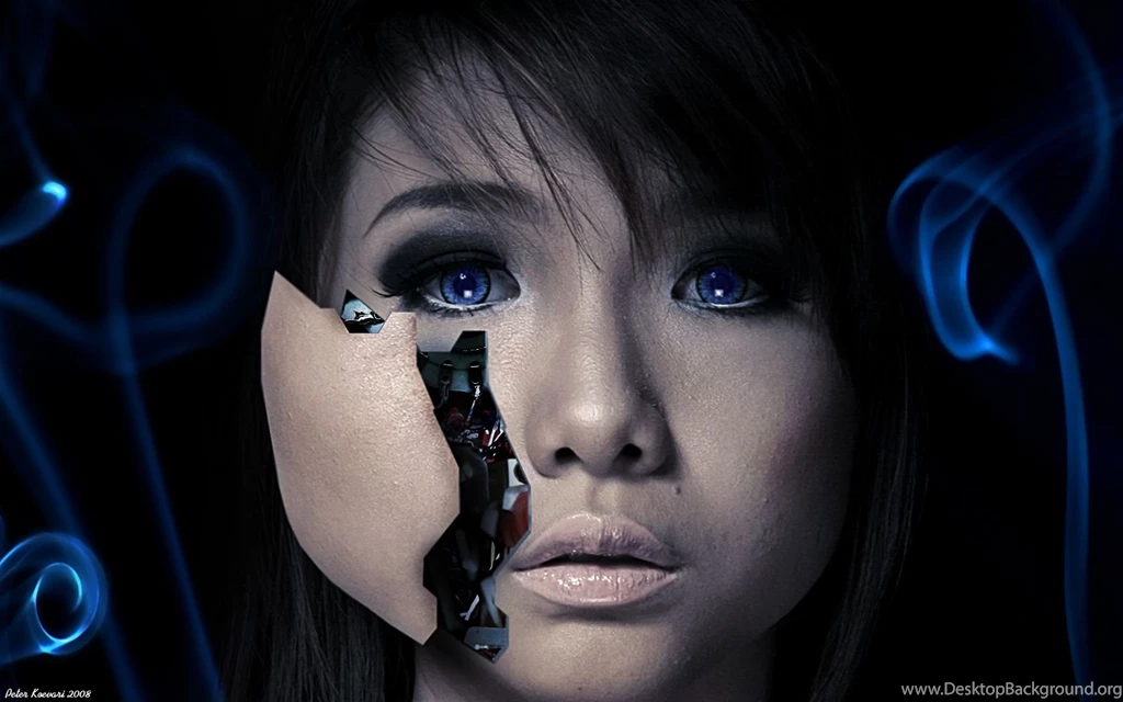 Girl Crashes Face Hd Effect Wallpapers   1680x1050 IWallHD ...