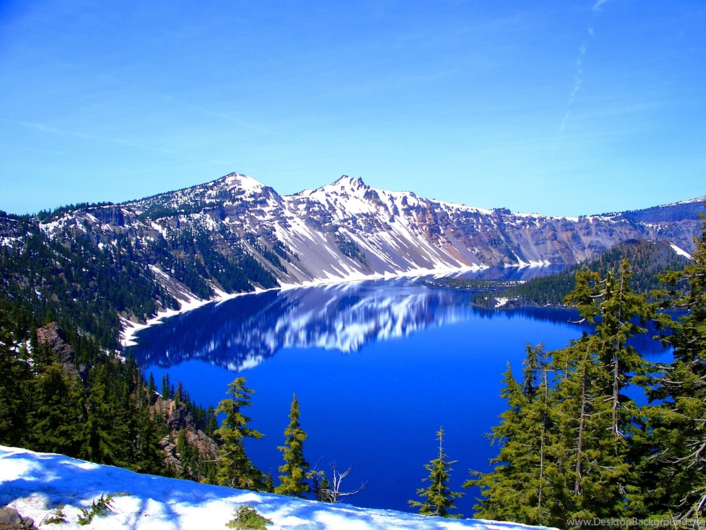 Crater Lake Usa For Desktop Wallpaper, Size: 2816x2112 ...
