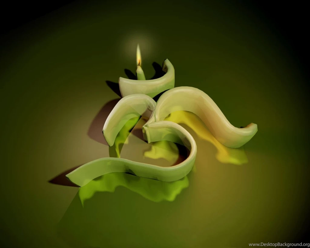 3D Liquid Paraffin Hindu OM Wallpapers