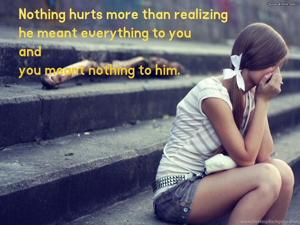 Broken Heart Wallpapers With Sad Quote   Quotes4Smile