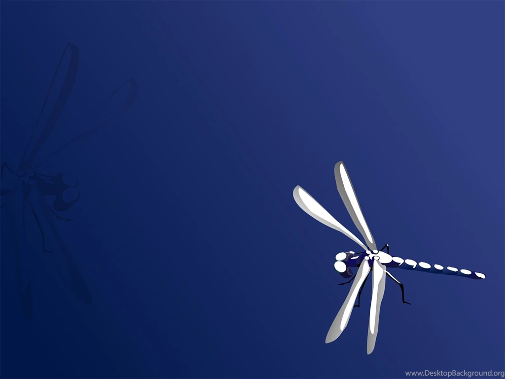 Blue Dragonfly Backgrounds Animals, Blue PPT Backgrounds