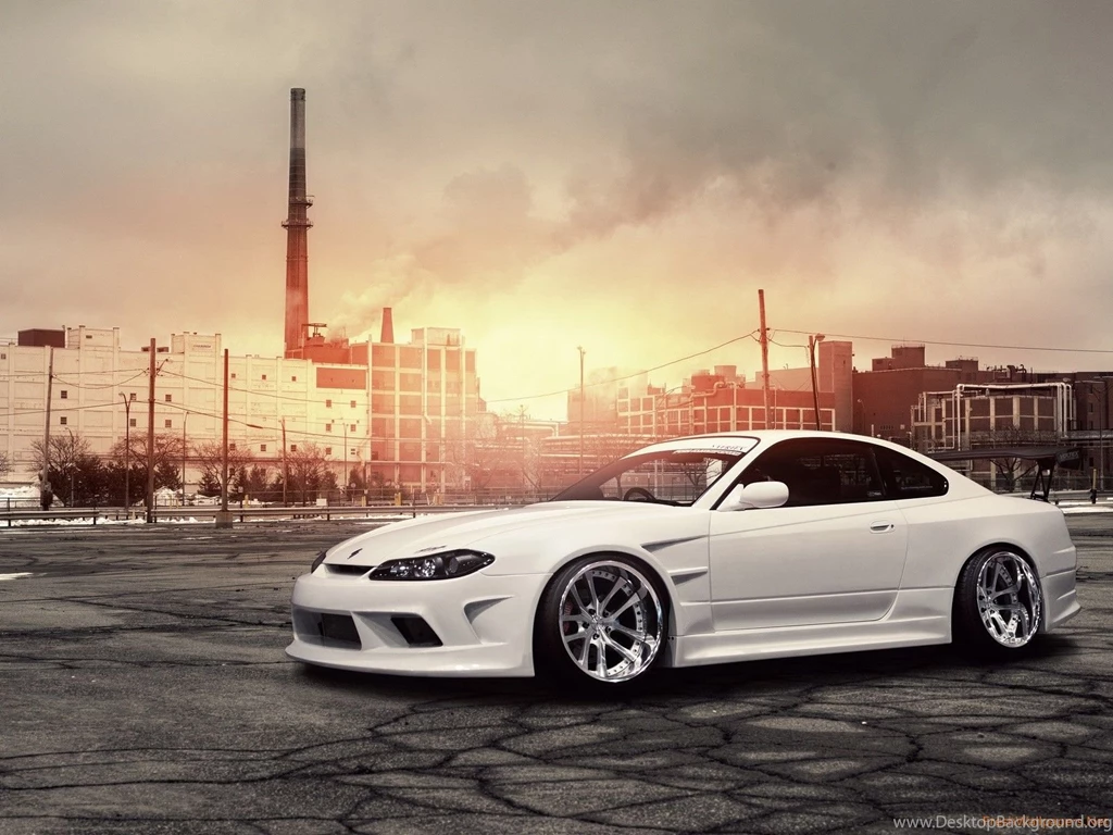 Nissan Silvia S15 White Car Wallpapers