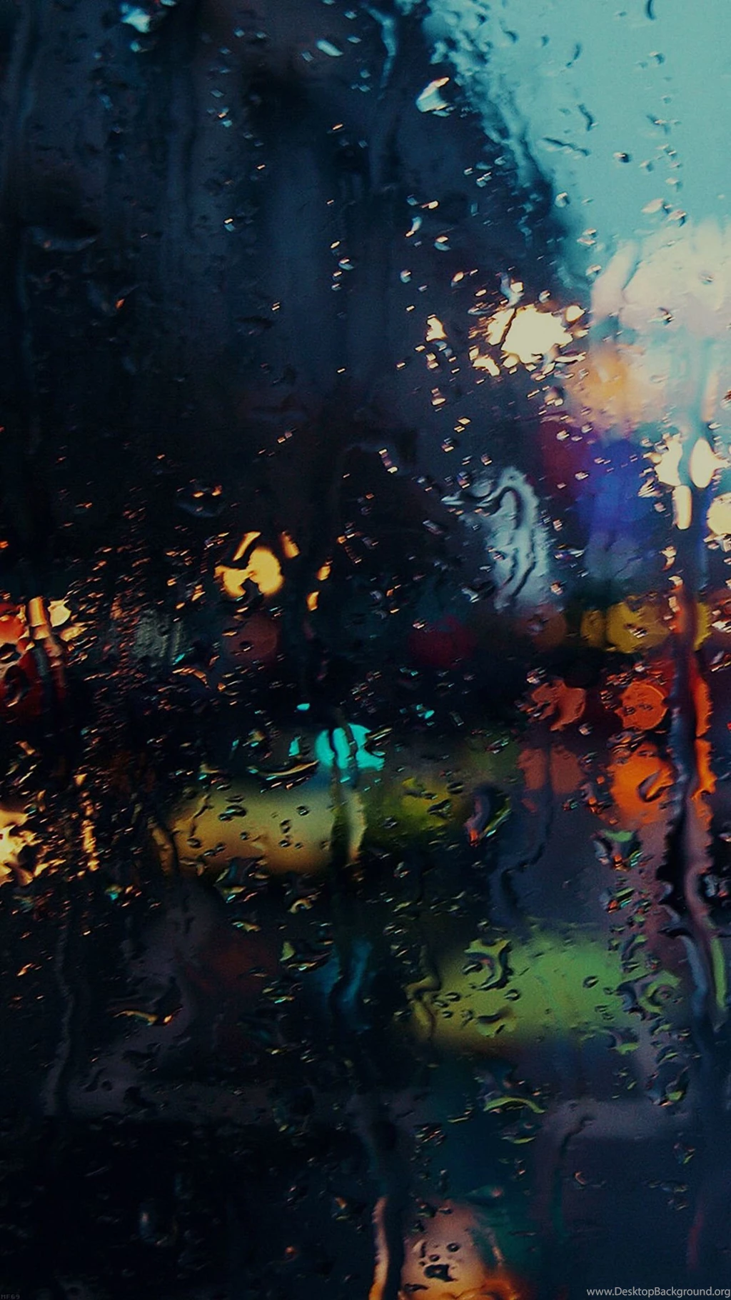 Raining Back Car Window Gloomy Dark Street iPhone 6 Wallpapers ...