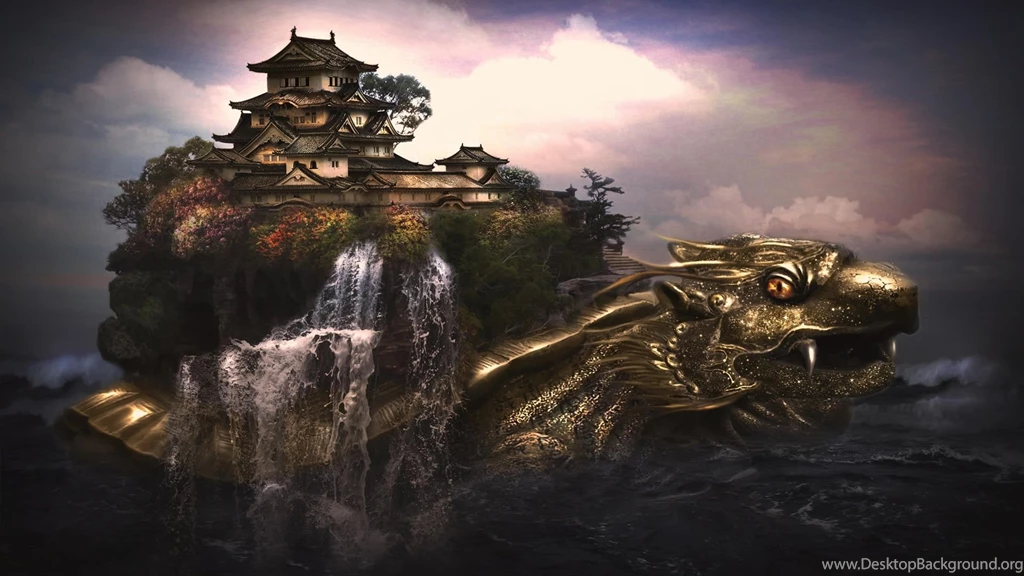 1920x1080px Castle On The Dragon's Back Fantasy Wallpapers