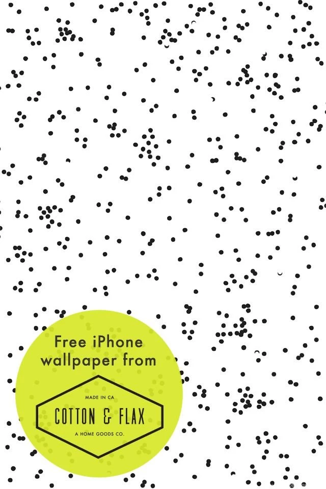 Free Patterned iPhone Wallpapers – Black Confetti – Blog   Cotton ...