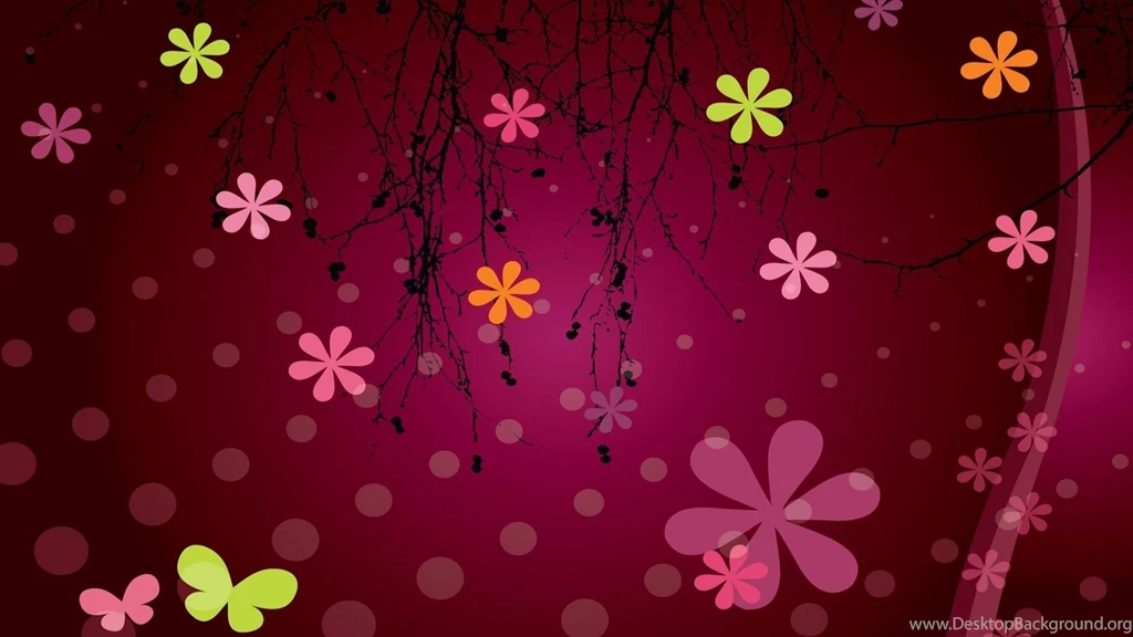 Dots And Flowers Wallpapers   Free Wide HD Wallpapers