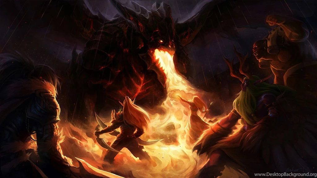 World Of Warcraft WoW Deathwing Fantasy Video Dark Creatures ...