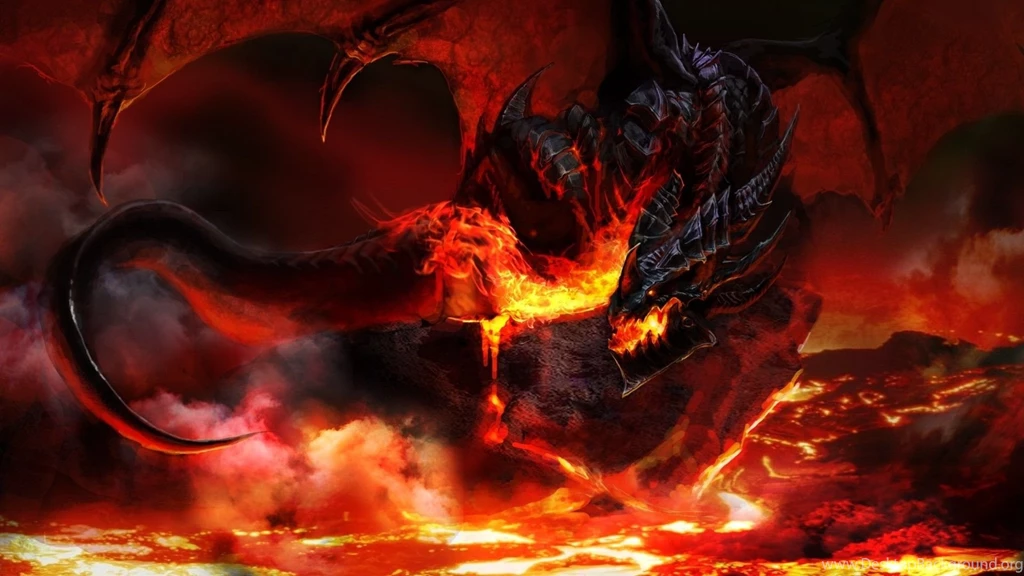 Dragon, Fire, Dragon Wings, Wings, Fantasy Art, World Of Warcraft ...  Desktop Background