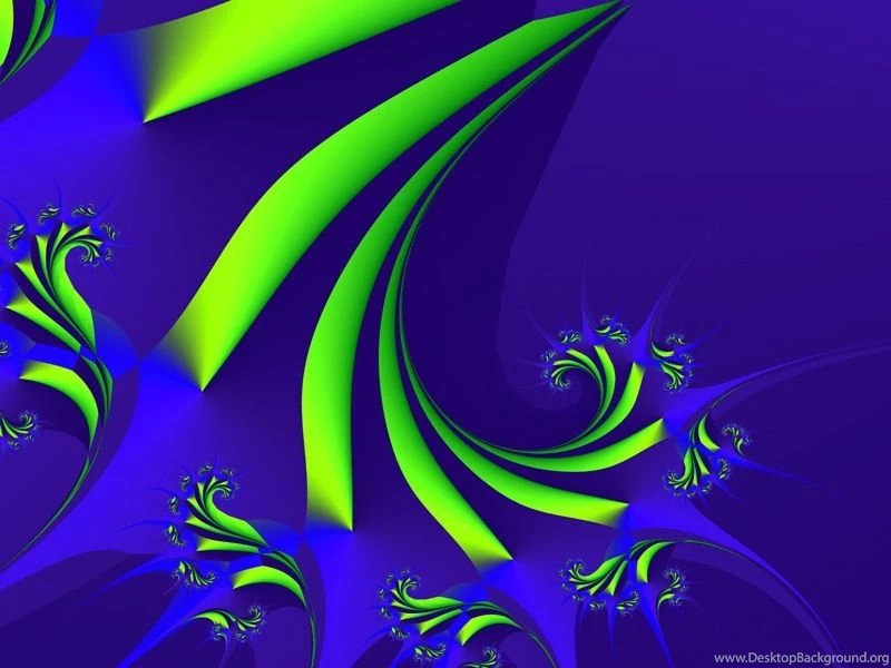 Blue Green 2 Wallpapers Fractal Art Gallery