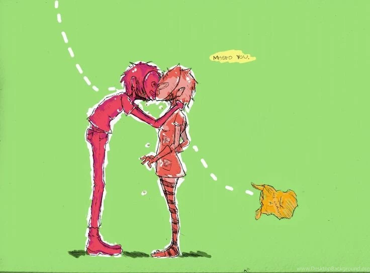 Noodle (Gorillaz) 2D Band Almost Kiss Gorillaz Wallpapers ...