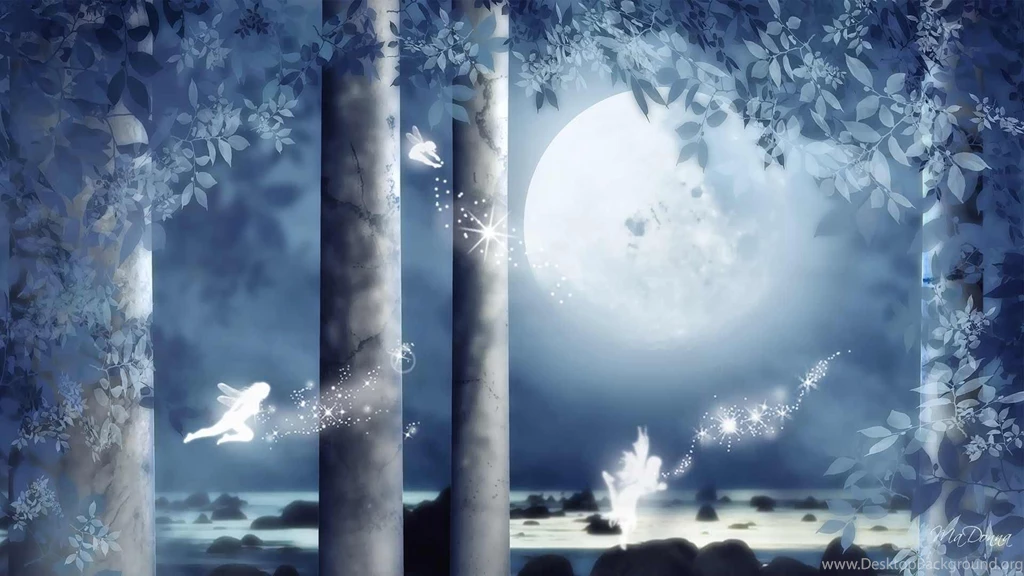 Wallpaper, Fairy, Moon, Wallpapers, Forrest, Blue, Mobile   2016291
