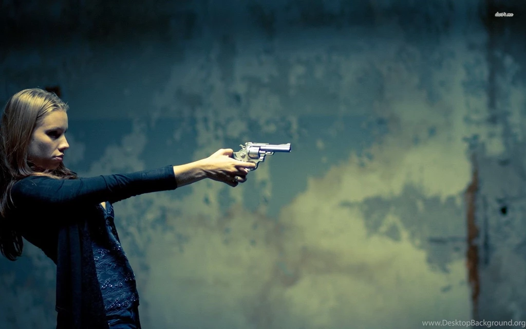 Girl With A Gun Wallpapers   Girl Wallpapers