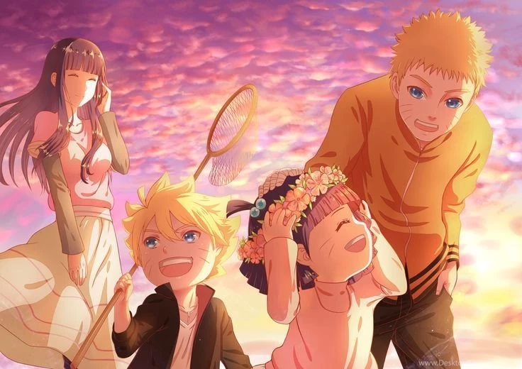 Image For Naruto And Hinata With Their Daughter And Son HD ...