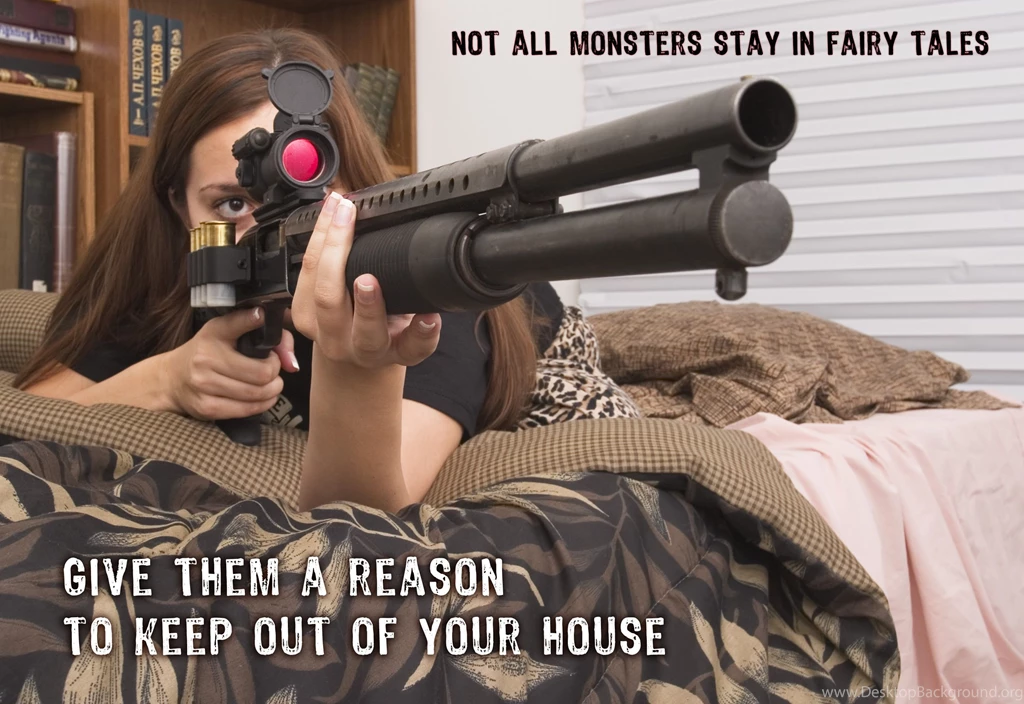 GIRLS WITH GUNS Weapon Gun Girls Poster T Wallpapers