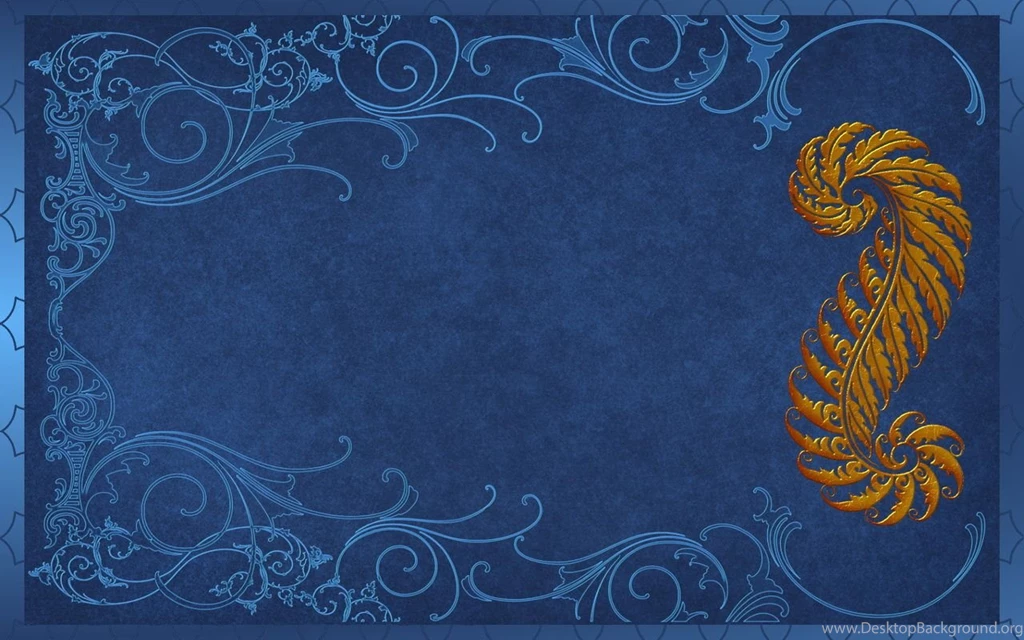 Gold Deco And Blue Scroll Work By Kabegami On DeviantArt