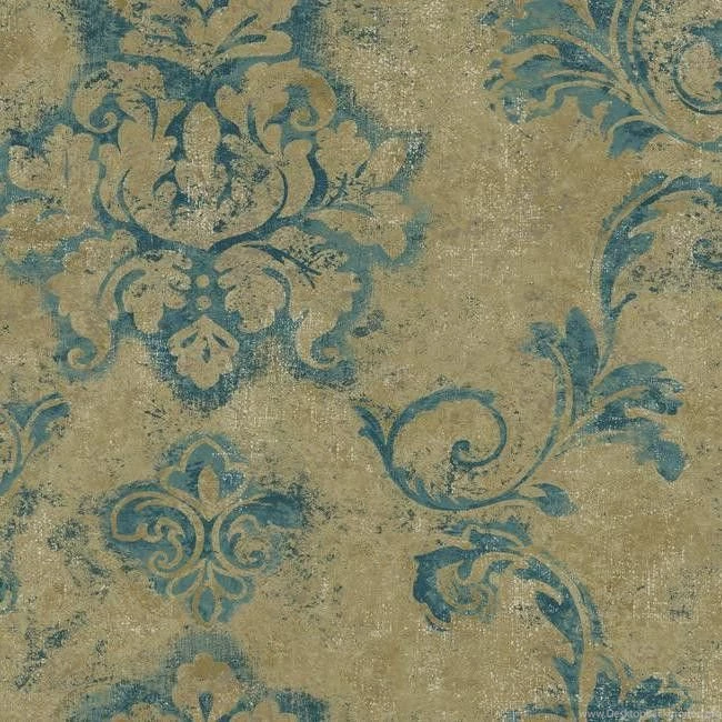 Andalucia Wallpapers In Blue And Gold By Ronald Redding For York ...