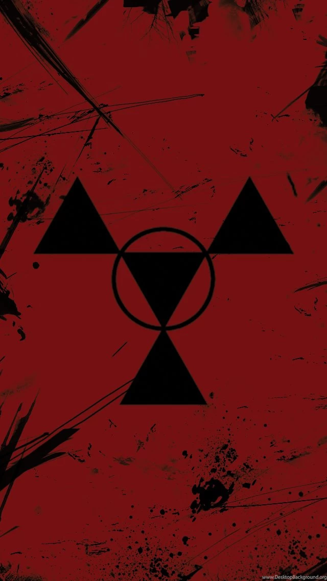 iPhone 5 Wallpaper Digital Hazard Symbol (Guilmon's Symbol) : Digimon