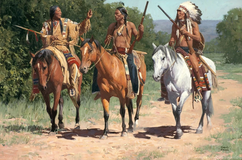 Native American Indian Horse Paintings Art Western Wallpapers ...