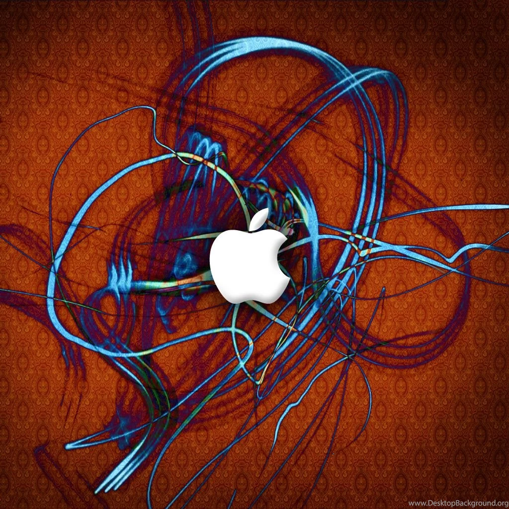 Striped Apple Logo Wallpapers