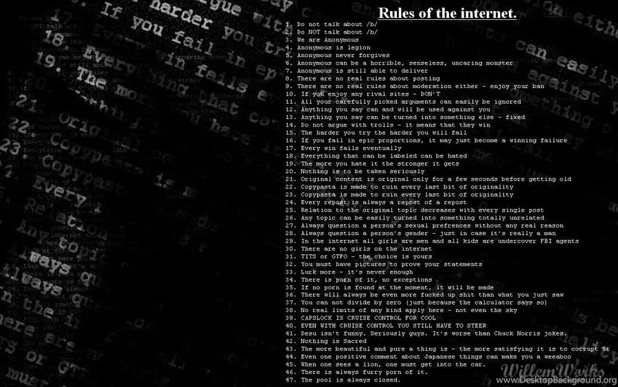 The Internet Rules Wallpapers By WillemWorks On DeviantArt
