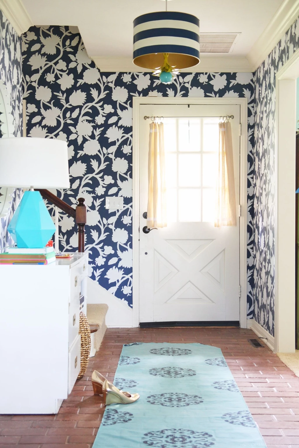 Entryway Wallpapers Makeover   Pencil Shavings StudioPencil ...