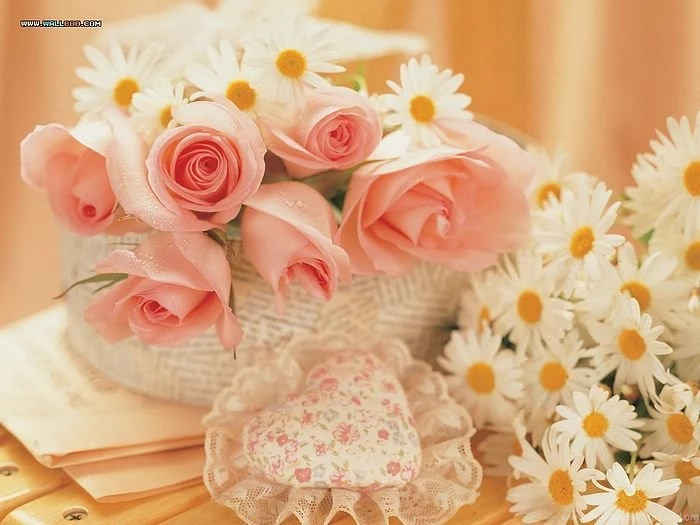 Romantic Arrangemant For Valentine's Day   Wallcoo.net