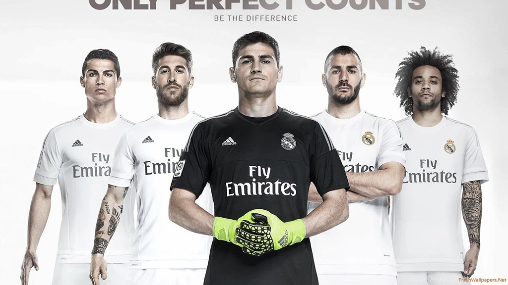 Real Madrid CF 2015 2016 Adidas Home Kit Wallpapers