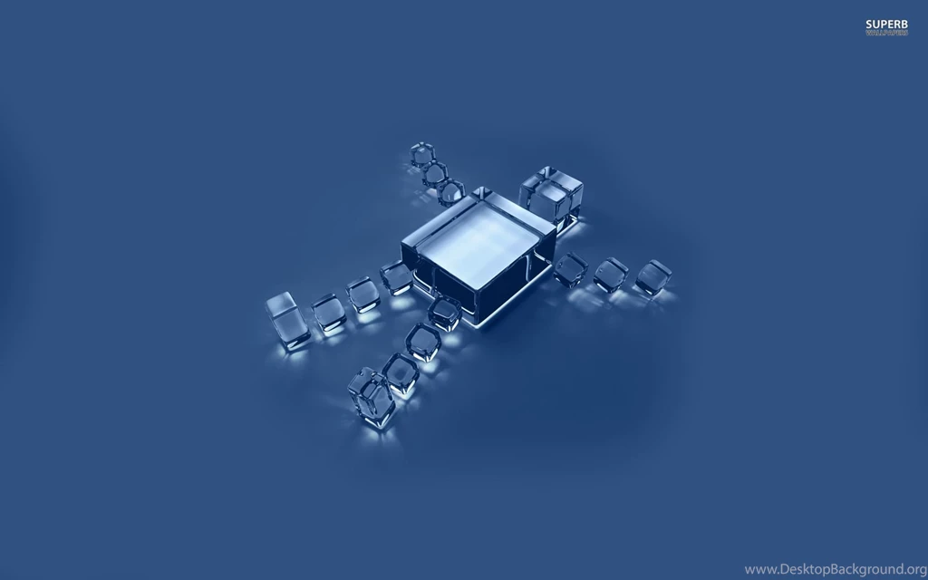Glass Cube Robot Wallpapers 3D Wallpapers
