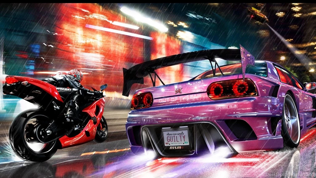 Download Wallpapers 2048x1152 Nfs, Need For Speed, Motorcycle, Car ...