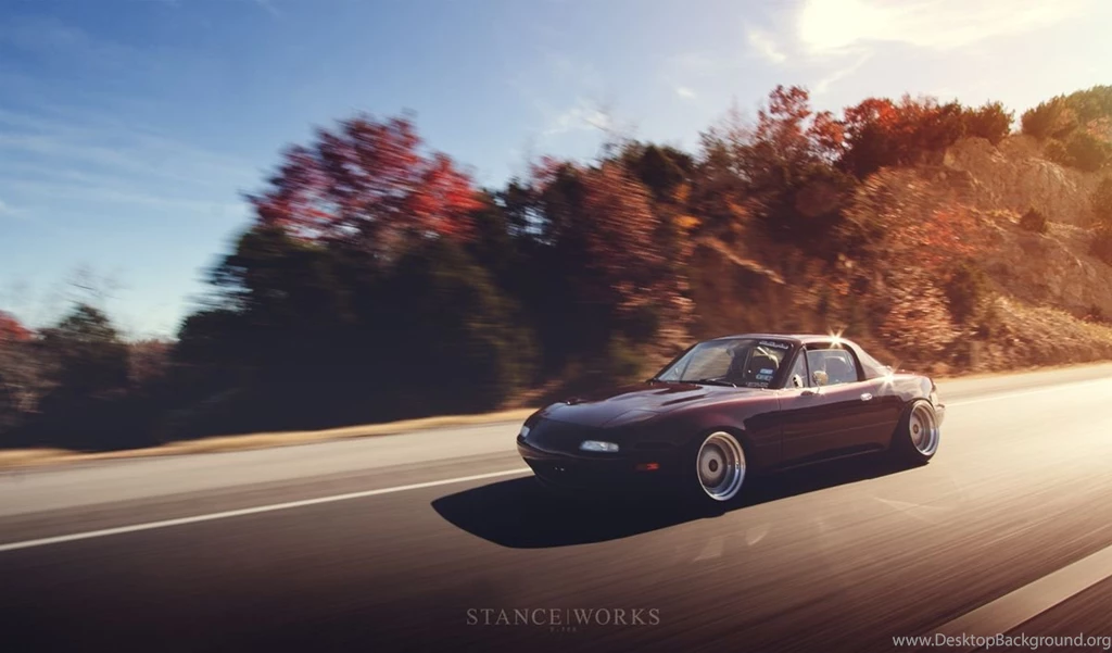 Stance Works   Nate Taylor's Slammed NA Miata