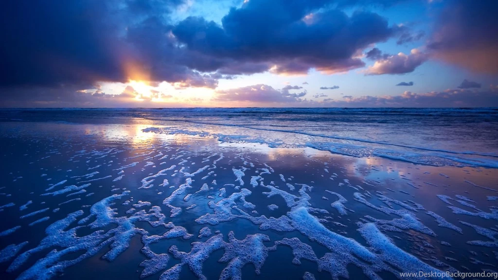 Sunset Waves Wallpapers Beach Wallpapers