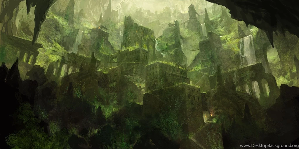 Cavern City [2000x1000] : Wallpapers