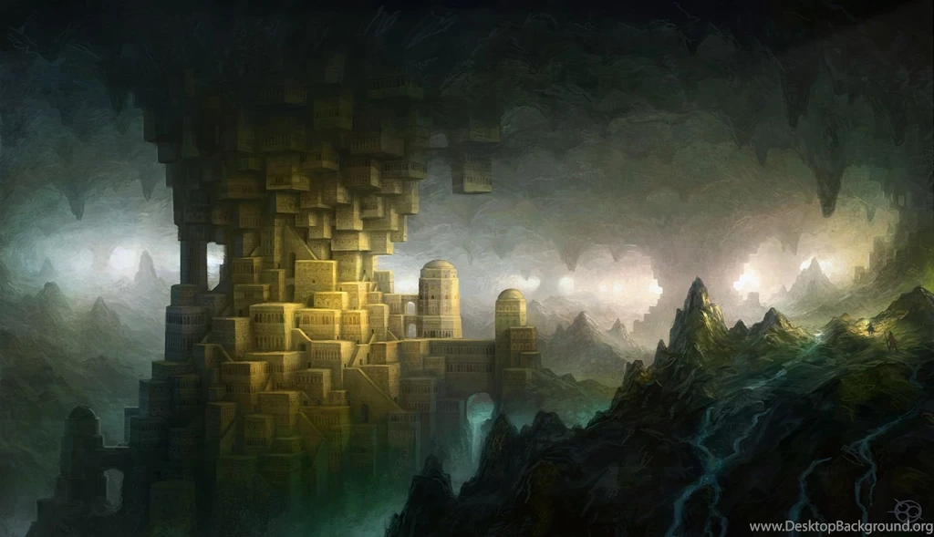 Underground Streams Artwork Cavern Cities Hidden