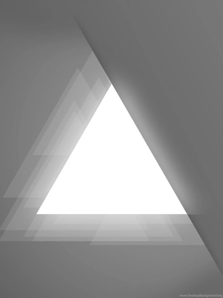 768x1024 White Triangle Ipad Wallpapers